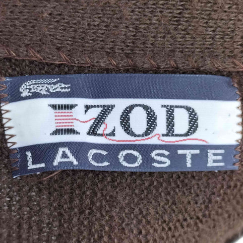 アイゾッドラコステ IZOD LACOSTE 70S-80S アクリルニットカーディガン メンズ import:XL
