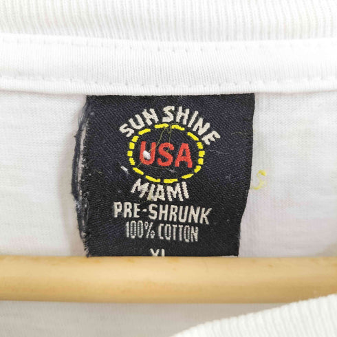 SUN SHINE MIAMI USA製 ST.MAARTEN D.W.I.フロントロゴTシャツ メンズ import:XL