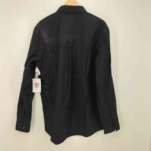ザラ ZARA フロントプリント ワッペン L/S シャツ メンズ import:L