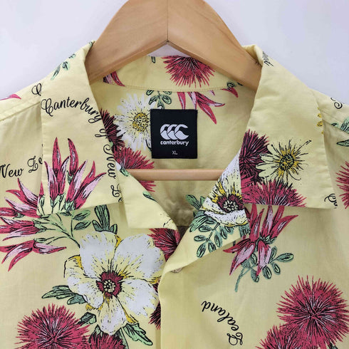 カンタベリー CANTERBURY ボタニカル柄 アロハシャツ メンズ JPN:XL