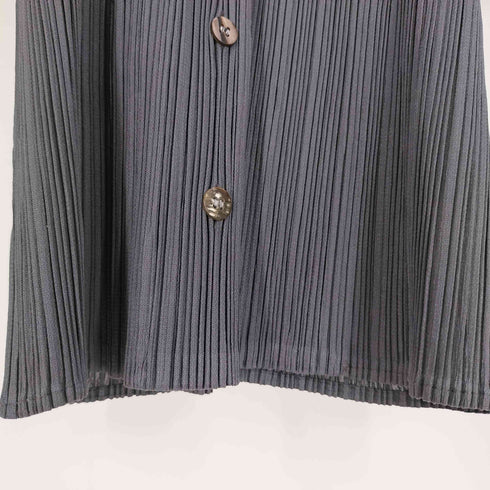 プリーツプリーズイッセイミヤケ PLEATS PLEASE ISSEY MIYAKE プリーツ スキッパーシャツ レディース JPN:3