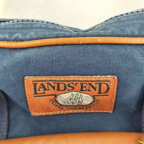 ランズエンド LANDS END USA製 キャンバスレザー ショルダーバック メンズ