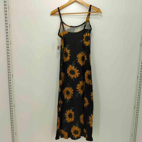 Sash USA製 フラワープリント ひまわり キャミワンピース レディース import:S