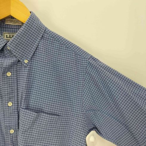 エルエルビーン L.L.Bean 90S USA製 織り チェック柄 B.D. S/S シャツ メンズ 15 1/2