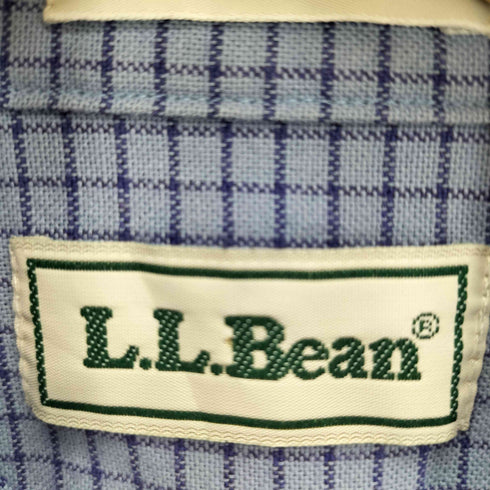 エルエルビーン L.L.Bean 90S USA製 織り チェック柄 B.D. S/S シャツ メンズ 15 1/2