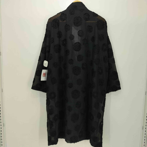 アンティカパターントルソ antiqua patterntorso ドット柄 シアージャケット ロングカーデ レディース FREE