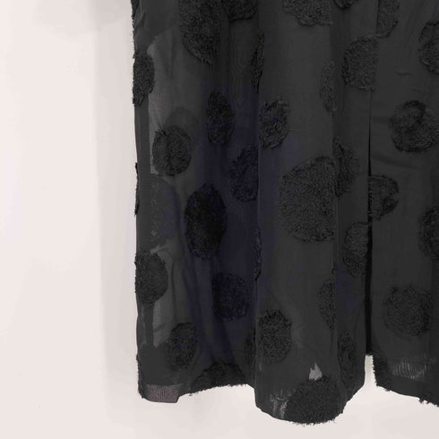 アンティカパターントルソ antiqua patterntorso ドット柄 シアージャケット ロングカーデ レディース FREE