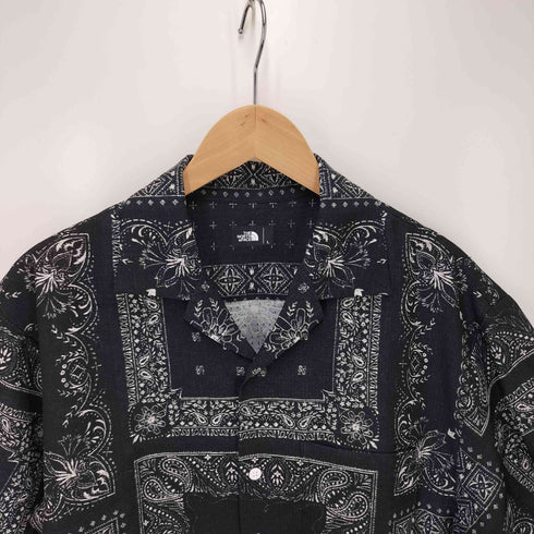 ザノースフェイス THE NORTH FACE S/S Climbing Summer Shirt バンダナ プリント S/S クライミングサマーシャツ メンズ import:L