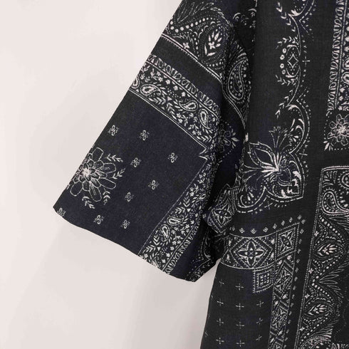 ザノースフェイス THE NORTH FACE S/S Climbing Summer Shirt バンダナ プリント S/S クライミングサマーシャツ メンズ import:L