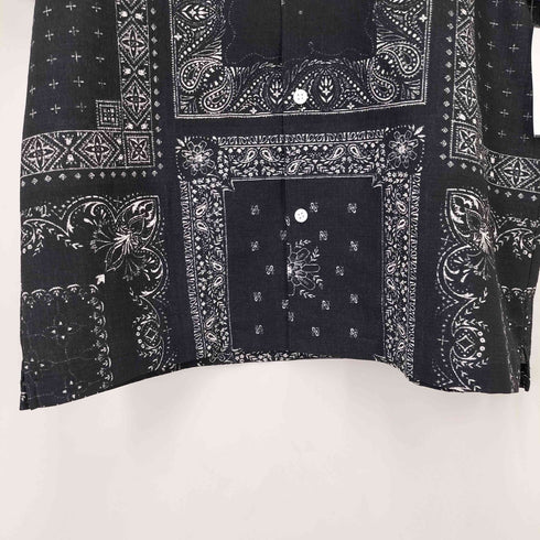 ザノースフェイス THE NORTH FACE S/S Climbing Summer Shirt バンダナ プリント S/S クライミングサマーシャツ メンズ import:L