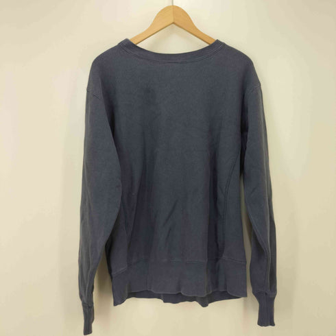 チャンピオン Champion 青単色タグ 復刻 REVERSE WEAVE クルーネック スウェット メンズ import:L