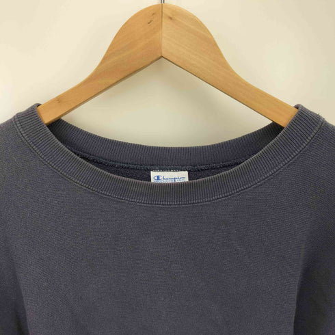 チャンピオン Champion 青単色タグ 復刻 REVERSE WEAVE クルーネック スウェット メンズ import:L