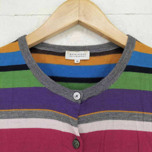 マッキントッシュフィロソフィー MACKINTOSH PHILOSOPHY マルチカラー ウールカーディガン レディース 38