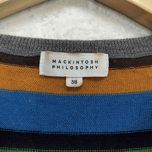マッキントッシュフィロソフィー MACKINTOSH PHILOSOPHY マルチカラー ウールカーディガン レディース 38
