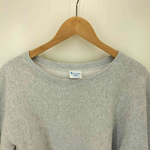 チャンピオン Champion 青単色タグ 復刻 REVERSE WEAVE クルーネック スウェット メンズ import:L