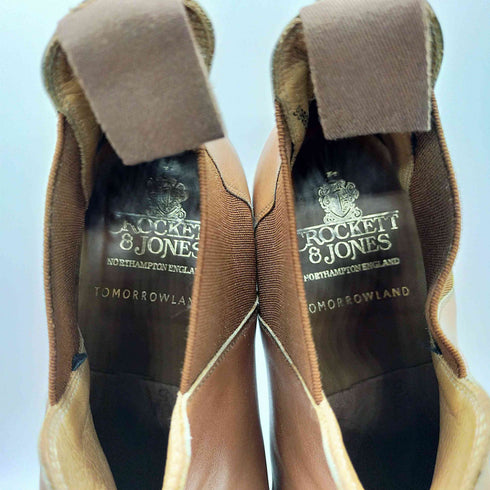 クロケットアンドジョーンズ CROCKETT&JONES 英国製 CHELSEA8 ワックスカーフ サイドゴアブーツ メンズ 6 1/2