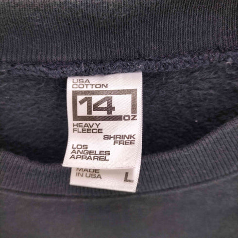 ロサンゼルスアパレル Los Angeles Apparel USA製 14oz HEAVY FLEECE SWEAT 14オンス ヘビーフリース クルーネック スウェット メンズ import:L