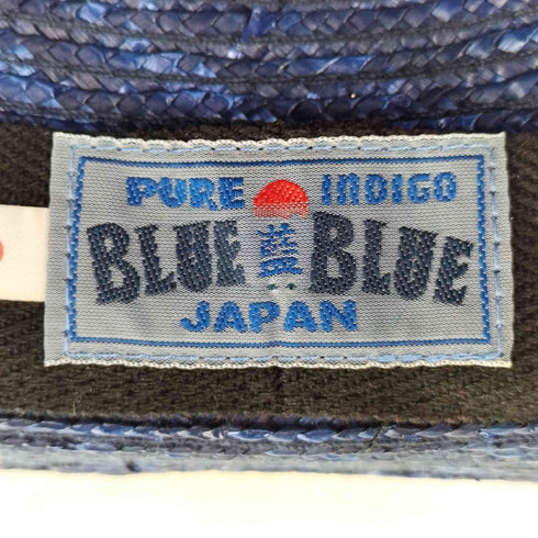 ブルーブルー BLUE BLUE JAPAN 聖林公司 天然草使用 藍染 ストローハット レディース