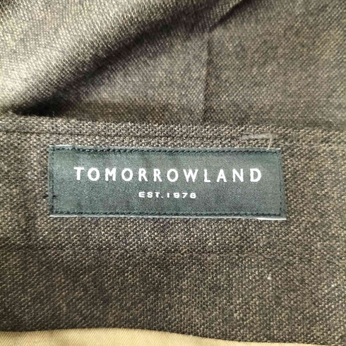 トゥモローランド TOMORROWLAND 21AW ウールフランネル 2プリーツサイドアジャスタースラックス メンズ JPN:S