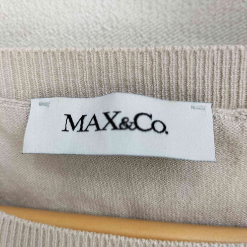 マックスアンドコー MAX & CO. ポリ混 レーヨンサマーラグランニットソー レディース L