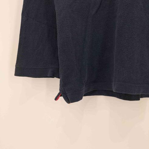 チャップスラルフローレン CHAPS RALPH LAUREN 90-00S ワンポイントロゴ刺繍 鹿の子 L/S クルーネック Tシャツ メンズ import:M