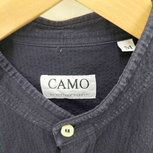 CAMO by Stefano Ughetti バンドカラー シアサッカー L/S シャツ メンズ import:M