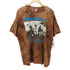 タイダイ染め バンドプリント S/S クルーネック Tシャツ メンズ import:XL