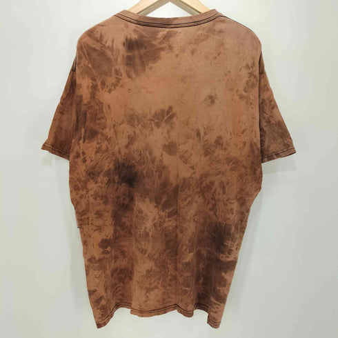 タイダイ染め バンドプリント S/S クルーネック Tシャツ メンズ import:XL