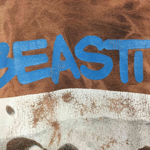 タイダイ染め バンドプリント S/S クルーネック Tシャツ メンズ import:XL