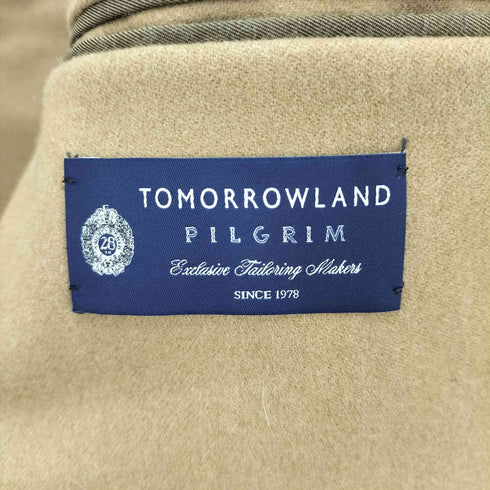トゥモローランドピリグリム TOMORROWLAND PILGRIM 21AW ウールフランネル カラーレス1Bジャケット FOX BROTHERS メンズ JPN:48