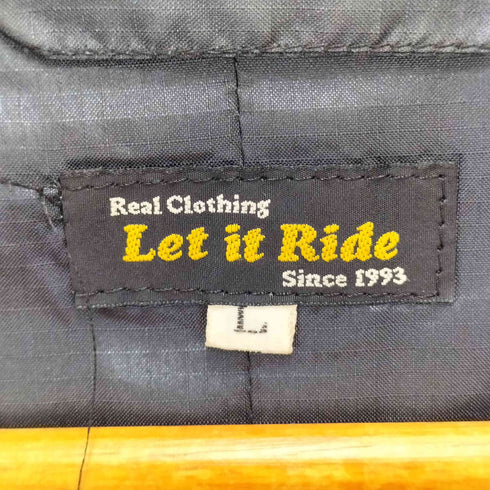 レットイットライド Let it Ride 90-00S 初期タグ リップストップ 比翼 フーデッド ジャケット メンズ JPN:L