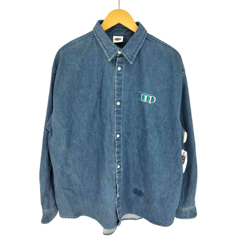 ディーディーピー DDP 25SS EMBROIDERY DENIM SHIRTS エンブロイダリー デニム シャツ メンズ import:L