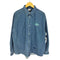 ディーディーピー DDP 25SS EMBROIDERY DENIM SHIRTS エンブロイダリー デニム シャツ メンズ import:L