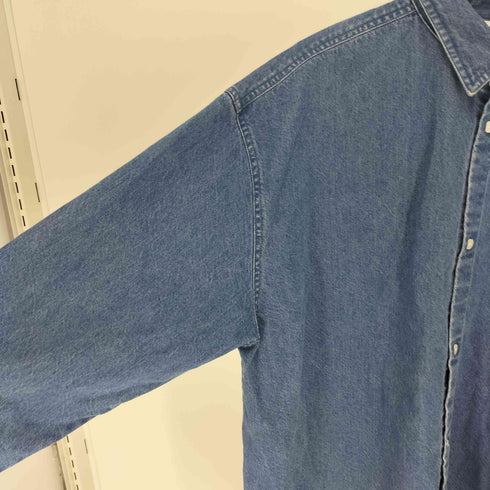 ディーディーピー DDP 25SS EMBROIDERY DENIM SHIRTS エンブロイダリー デニム シャツ メンズ import:L