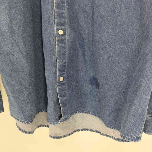 ディーディーピー DDP 25SS EMBROIDERY DENIM SHIRTS エンブロイダリー デニム シャツ メンズ import:L