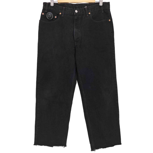 リーバイス Levis USA製 00S 550 ボタン裏513 後染め サルファ ブラック デニム メンズ W36 L36