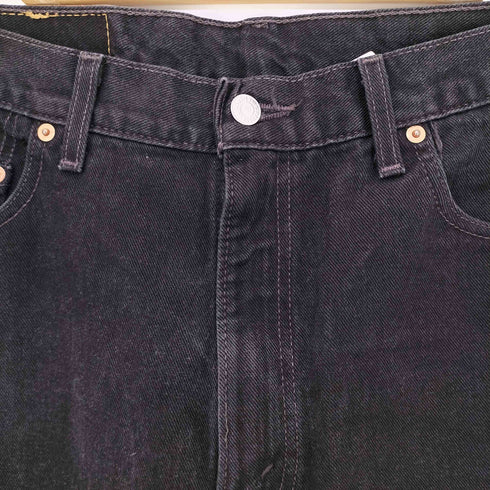リーバイス Levis USA製 00S 550 ボタン裏513 後染め サルファ ブラック デニム メンズ W36 L36