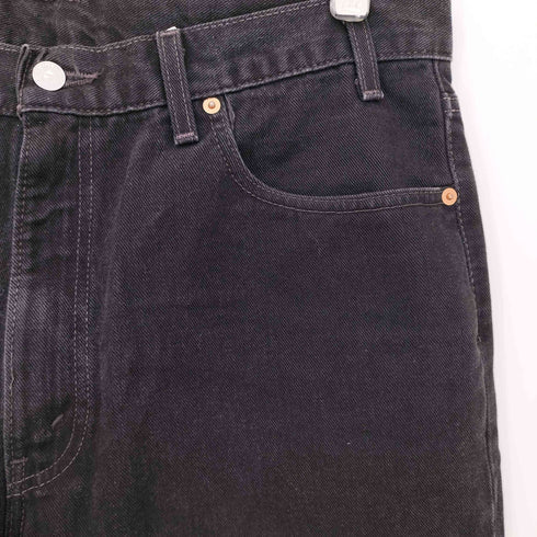 リーバイス Levis USA製 00S 550 ボタン裏513 後染め サルファ ブラック デニム メンズ W36 L36