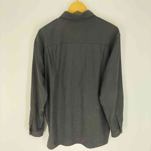 ブランディニ BRANDINI スムース ポリ ナイロン L/S レギュラーカラー シャツ メンズ import:L