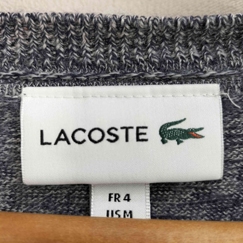 ラコステ LACOSTE ロゴ刺繍 ウール100 Vネック セーター メンズ import:M