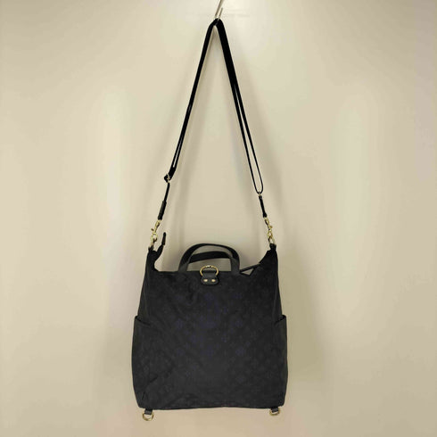 ラシット russet 2WAY メタルプレート モノグラム ハンドバッグ ショルダーバッグ レディース