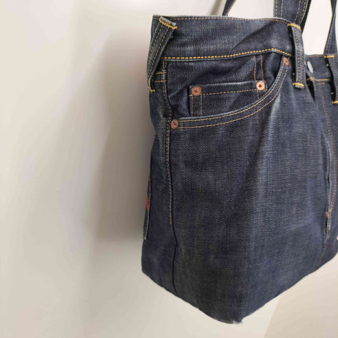 エヴィス EVISU 上野店 パンダ プリント デニム トートバッグ メンズ