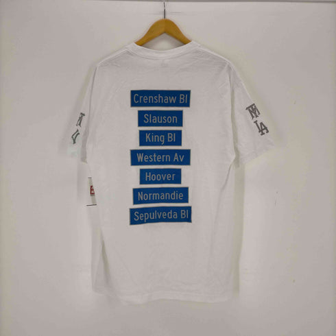 THE MOST FORTUNATE プリントクルーネックTシャツ メンズ import:L