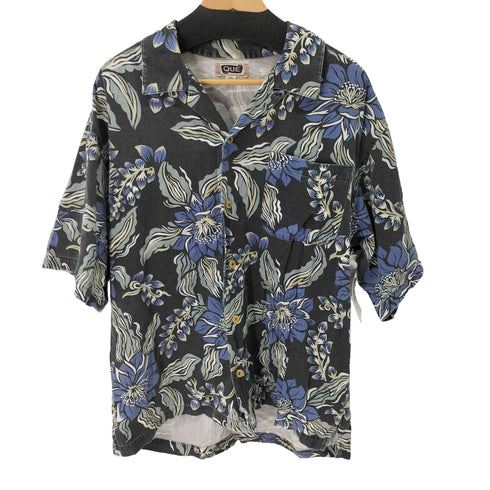 キュー QUE USA製 S/Sオープンカラーアロハシャツ メンズ import:L