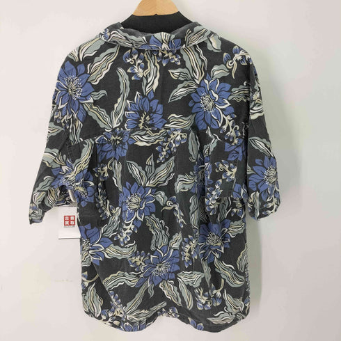 キュー QUE USA製 S/Sオープンカラーアロハシャツ メンズ import:L