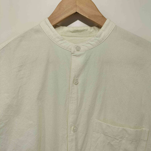 アーバンリサーチ URBAN RESEARCH JOG COTTONバンドカラーS/Sシャツ メンズ M
