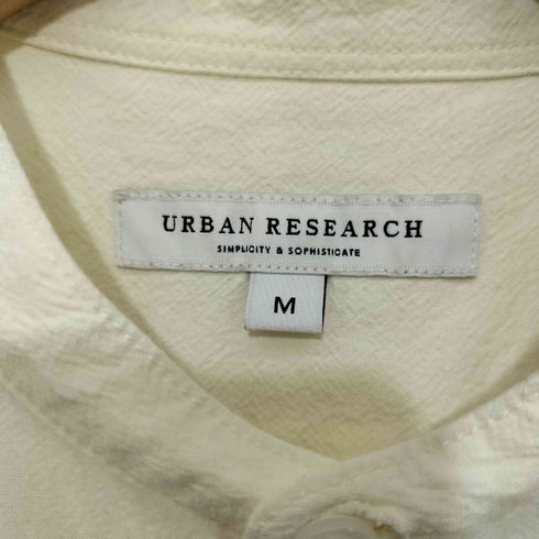 アーバンリサーチ URBAN RESEARCH JOG COTTONバンドカラーS/Sシャツ メンズ M