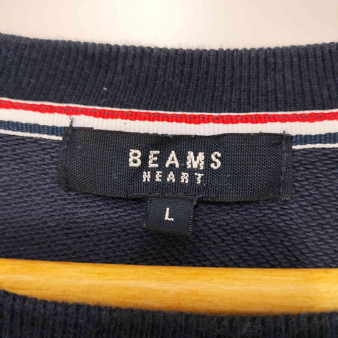 ビームスハート BEAMS HEART ニットポケット切り替えトレーナー メンズ L