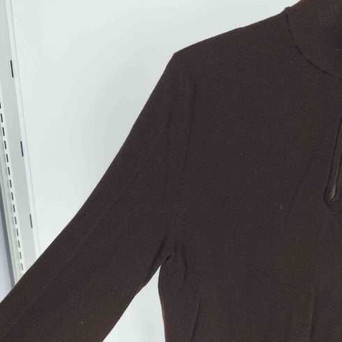 ブルックスブラザーズ BROOKS BROTHERS イタリア製 ハーフジップ ウール 鹿の子 ニット セーター メンズ import:M