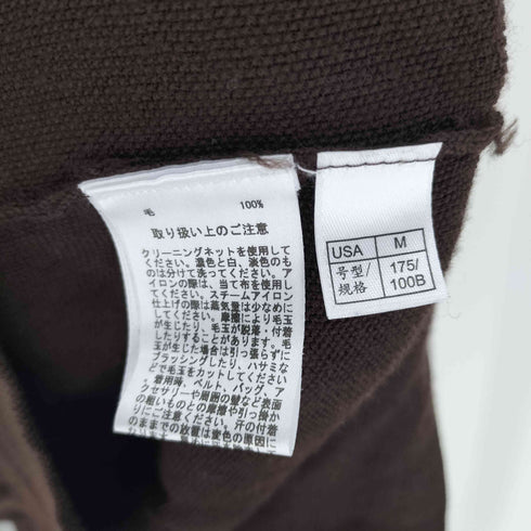 ブルックスブラザーズ BROOKS BROTHERS イタリア製 ハーフジップ ウール 鹿の子 ニット セーター メンズ import:M